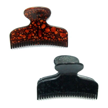 SZCZĘKI / KLAMRY DO WŁOSÓW MARMURKOWE 2 SZTUKI                                      (SZD-9 SAM)