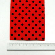 OPASKA ELASTYCZNA SZEROKA CZERWONA W KROPKI 10 CM                                                                   (01743027 SA) - 3