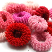 GUMKI DO WŁOSÓW FROTKI MIX RÓŻOWY 25 SZTUK                                                  (GUFR-10 SAH) - 2