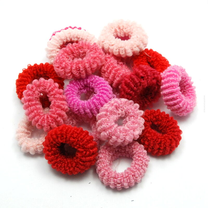 GUMKI DO WŁOSÓW FROTKI MIX RÓŻOWY 25 SZTUK                                                  (GUFR-10 SAH)