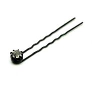 KOKÓWKA 4.5 cm (20 SZT) CZARNA Z BOCZNYM DŻETEM                                                            KKB/20 - 2