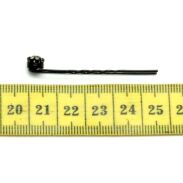 KOKÓWKA 4.5 cm (20 SZT) CZARNA Z BOCZNYM DŻETEM                                                            KKB/20 - 3