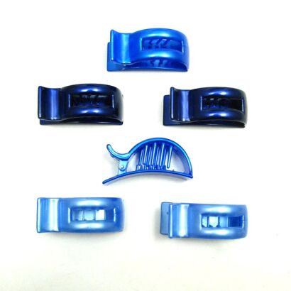 SZCZĘKI ŚREDNIE / KLAMRY MIX NIEBIESKI 12 SZTUK                                                              (0187-62 SAH)