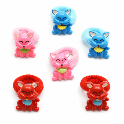 GUMKI DO WŁOSÓW DZIECIĘCE " LISKI" (6 SZTUK) 0317-138