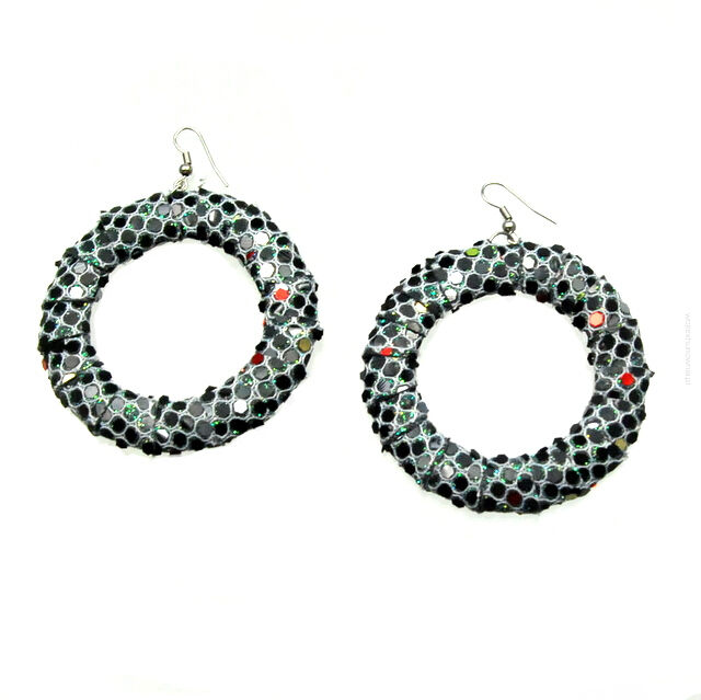 KOLCZYKI KOŁA Z CEKINAMI                                                                  0605-520                                             