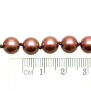 KORALE KLASYCZNE PEREŁKI DŁUGIE JASNY BRĄZ 