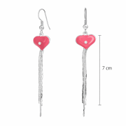 KOLCZYKI WISZĄCE SERDUSZKA 0611-609 - 5