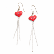KOLCZYKI WISZĄCE SERDUSZKA 0611-609 - 3
