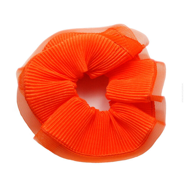 GUMKI DO WŁOSÓW DUŻE OZDOBNE POMARAŃCZOWE (3 SZTUKI) 0028-538