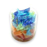 SZCZĘKI / KRABIKI BROKATOWE DELFINKI 60 SZTUK                                               (9908 SA) - 4