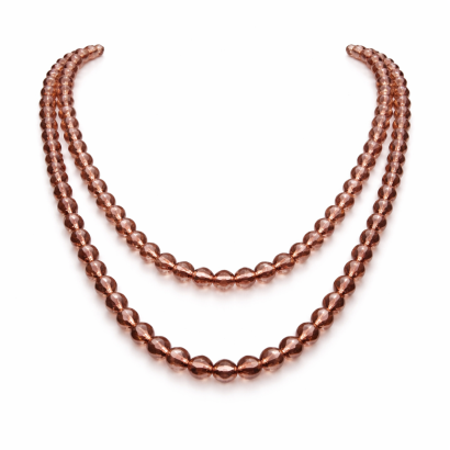 KORALE "SZKIEŁKA" DŁUGIE "JABLONEX" JASNY FIOLET 0606-6