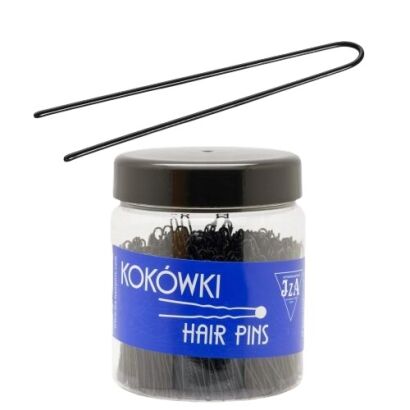 KOKÓWKA FRYZJERSKA PROSTA CZARNA 7.5 CM 500G                                                             (A075/G)