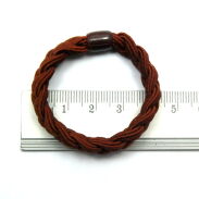 GUMKI DO WŁOSÓW Z KORALIKIEM 60 SZTUK MIX BRĄZ (0585 SA) - 3