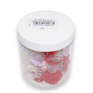 ŻABKI / SZCZĘKI RÓŻYCZKI MIX KOLOPRÓW 30 SZTUK                                            (0036/MIX/30) - 5