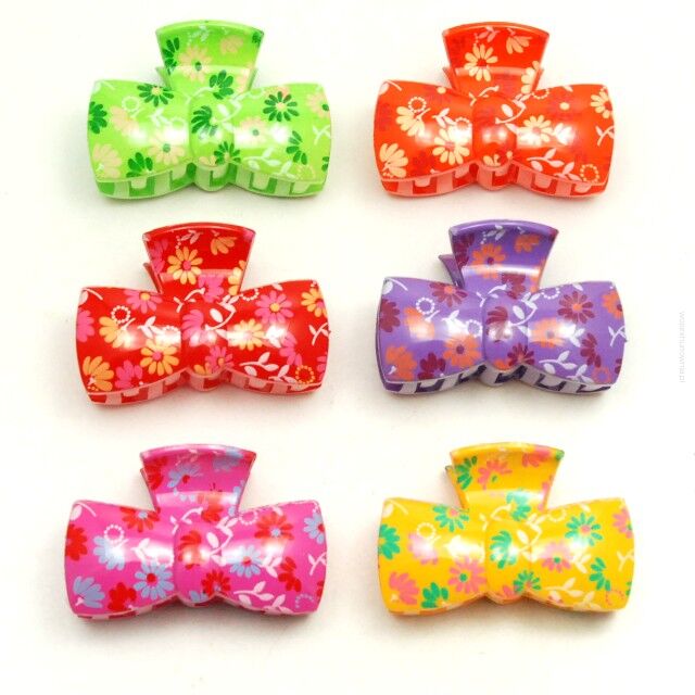 SZCZĘKI DO WŁOSÓW KOLOROWE (6 SZTUK)                                                                      0233-11