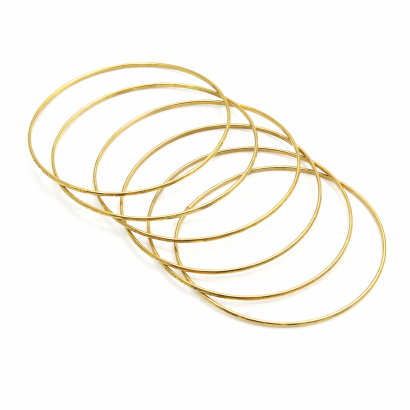 BRANSOLETKI METALOWE CIENKIE ZŁOTE KLASYCZNE 25 SZTUK (2938 SA)