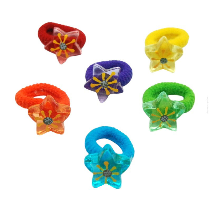 GUMKI DO WŁOŚÓW DZIECIĘCE Z GWIAZDKI 72 SZTUKI (0234-1 AS)