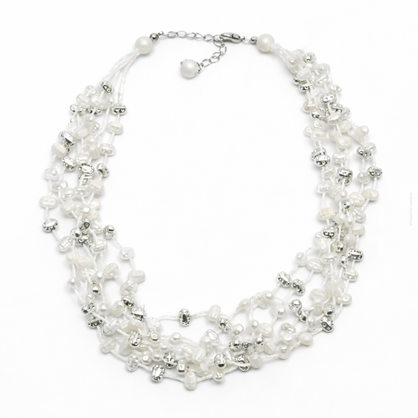 NASZYJNIK / WISIOREK Z DROBNYMI KORALIKAMI (N-306/10/GR E SAM B)