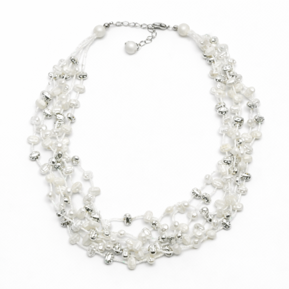 NASZYJNIK / WISIOREK Z DROBNYMI KORALIKAMI (N-306/10/GR E SAM B)