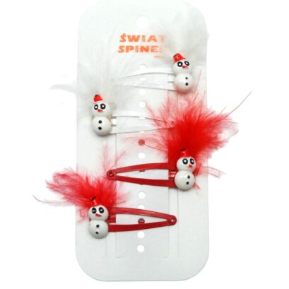 PYKI SPINKI DZIECIĘCE DO WŁOSÓW "BAŁWANKI" 4 SZTUKI                         (0310-02 SAH)