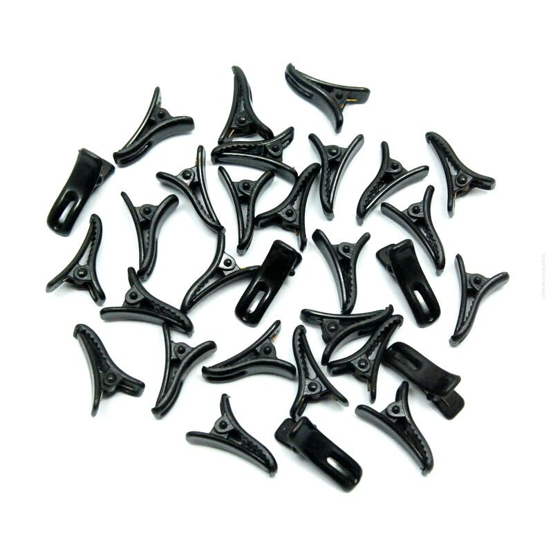 SPINKI / PELIKANY DO WŁOSÓW MINI CZARNE 60 SZTUK                             (PEM-4 SAH)