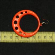 KOLCZYKI PLASTIKOWE KOŁA POMARAŃCZOWE Y2K 0617-117 - 3