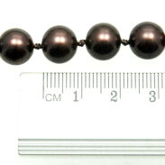 KORALE KLASYCZNE DŁUGIE PEREŁKI BRĄZOWE 