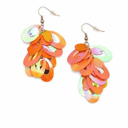 KOLCZYKI WISZĄCE KOŁA POŁYSKUJĄCE 0617 K