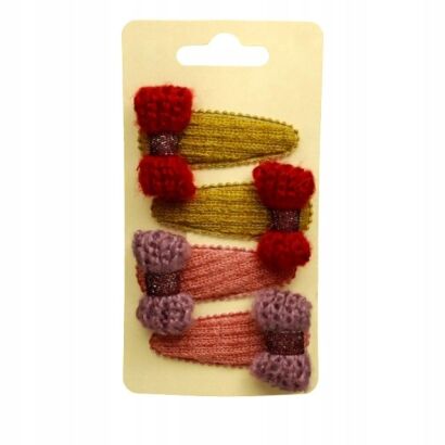 PYKI/ SPINKI DO WŁOSÓW DZIECIĘCE Z OZDOBAMI 4 SZTUKI (0181-45)