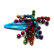 PYKI / SPINKI DO WŁOSÓW DZIECIĘCE Z KORALIKAMI 6 SZTUK                           (0196-02) - 4