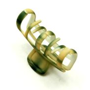 SZCZĘKI / KLAMRY DO WŁOSÓW ZIELONE-MATOWE 2 SZTUKI                                                                           (0217-37 SAM) - 2