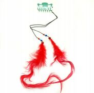 SPINKI/ KRABIKI DO WŁOSÓW Z PIÓRKAMI (2 SZTUKI)                                                              0301-29 - 2