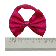 GUMKI DO WŁOSÓW KOKARDKI RÓŻOWE 6 SZTUK                                                                            (0289-05) - 3