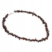 NASZYJNIK /WISIOR Z KORALIKAMI BRĄZOWY                                (0643-1015 SAH) - 2