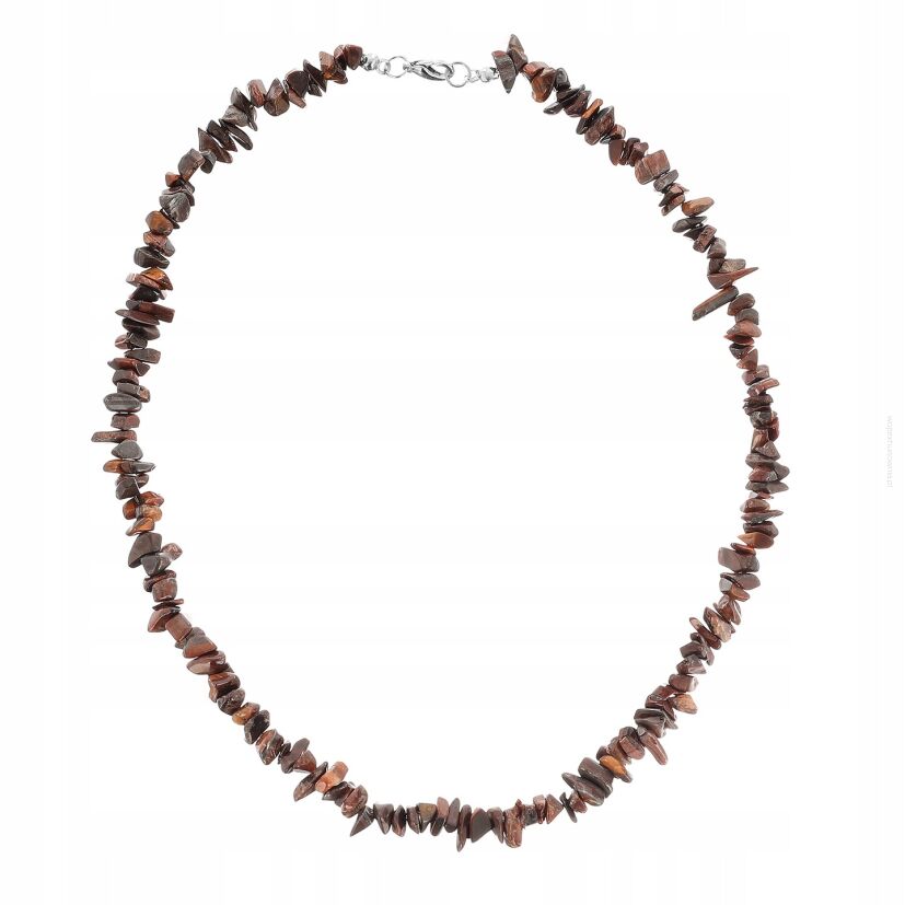 NASZYJNIK /WISIOR Z KORALIKAMI BRĄZOWY                                (0643-1015 SAH)