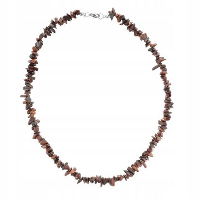 NASZYJNIK /WISIOR Z KORALIKAMI BRĄZOWY                                (0643-1015 SAH)