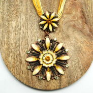 WISIOR / NASZYJNIK NA SZNURECZKACH Z PODWÓJNĄ ZAWIESZKĄ                                                 (WISZ-17 SAH) - 2