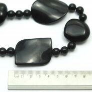 KORALE DAMSKIE ROZPINANE STOPNIOWANE CZARNE                              0624-23 - 3