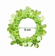 GUMKI DO WŁOSÓW OZDOBNE Z KWIATKAMI 3 SZTUKI                                                  (0294-555 SAH) - 3