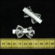 SPINKI DO WŁOSÓW DZIECIĘCE KOKARDKI BIAŁE 4 SZTUKI (0427 SA) - 2