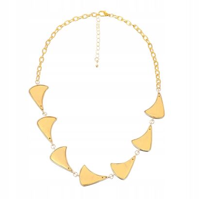 NASZYJNIK / ŁANCUSZEK Z TRÓJKĄTNYMI ELEMENTAMI                                 (0614-1008 A)