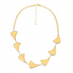 NASZYJNIK / ŁANCUSZEK Z TRÓJKĄTNYMI ELEMENTAMI                                 (0614-1008 A)