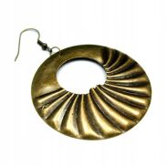 KOLCZYKI WISZĄCE METALOWE OKRĄGŁE                            (0611-639 SA) - 4