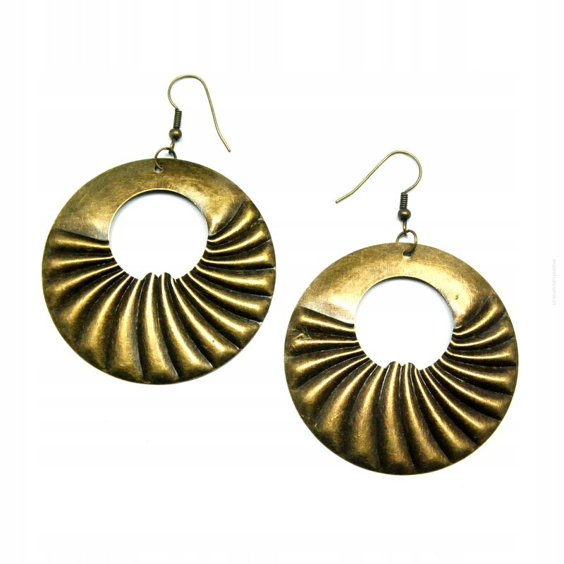 KOLCZYKI WISZĄCE METALOWE OKRĄGŁE                            (0611-639 SA)