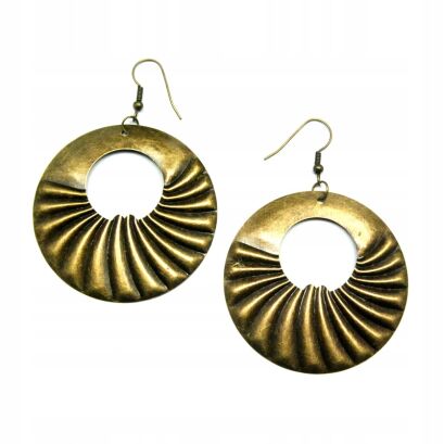 KOLCZYKI WISZĄCE METALOWE OKRĄGŁE                            (0611-639 SA)