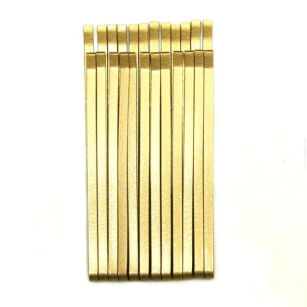 GOLD STRAIGHT HAIRGRIPS 7 cm 12 PCS 