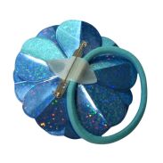 BROSZKA / GUMKA DO WŁOSÓW BROKATOWY KWIAT 4 SZTUKI 2-4393 ASM) - 3