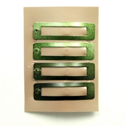 PYKI / SPINKI DO WŁOSÓW METALOWE ZIELONE 4 SZTUKI (1165 S)