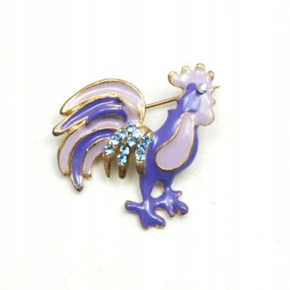 BROSZKA FIOLETOWA "KOGUT"                                                                                          0613-6