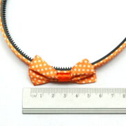 OPASKI DO WŁOSÓW KOKARDKI W KROPKI 12 SZTUK MIX KOLOR                                 (4989 SA) - 4